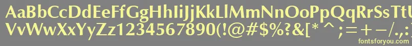 OpmB Font – Yellow Fonts on Gray Background