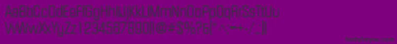 フォントFacetlight – 紫の背景に黒い文字