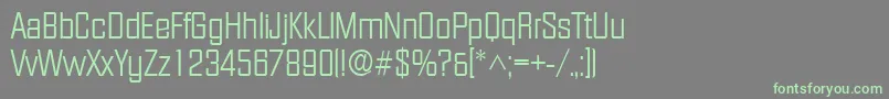 Facetlight-fontti – vihreät fontit harmaalla taustalla