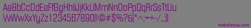 Шрифт Facetlight – фиолетовые шрифты на сером фоне