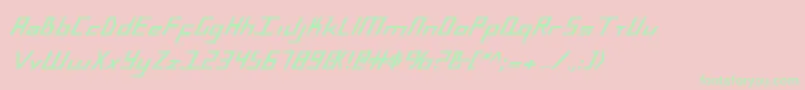 Bluejulyeb Font – Green Fonts on Pink Background