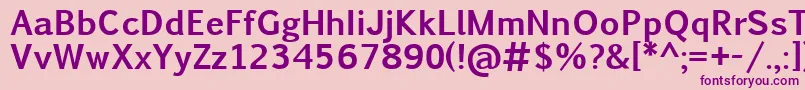 PigiarniqBold Font – Purple Fonts on Pink Background
