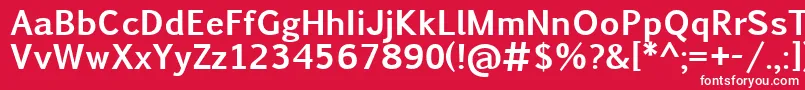 PigiarniqBold Font – White Fonts on Red Background