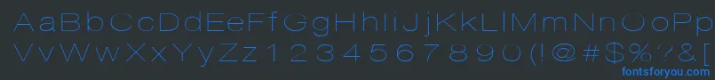 Disco Font – Blue Fonts on Black Background