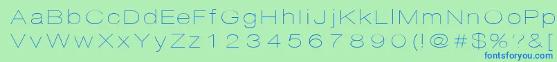 Disco Font – Blue Fonts on Green Background