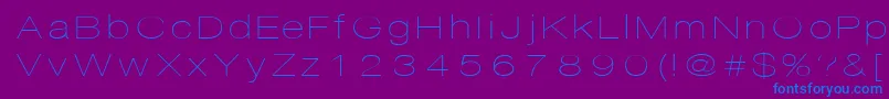 Disco Font – Blue Fonts on Purple Background