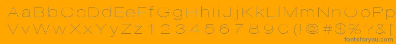 Disco Font – Gray Fonts on Orange Background