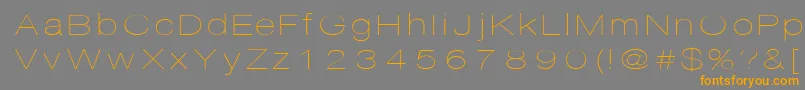 Disco Font – Orange Fonts on Gray Background
