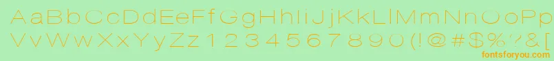 Disco Font – Orange Fonts on Green Background