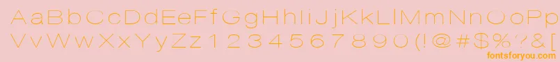 Disco Font – Orange Fonts on Pink Background