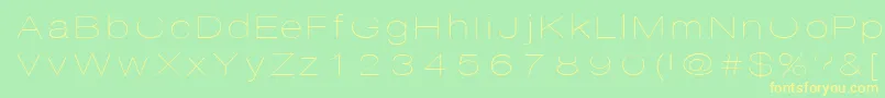 Disco Font – Yellow Fonts on Green Background