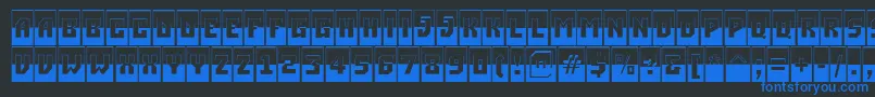 ASimplercmbwBold Font – Blue Fonts on Black Background