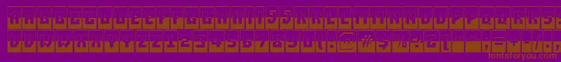 ASimplercmbwBold Font – Brown Fonts on Purple Background