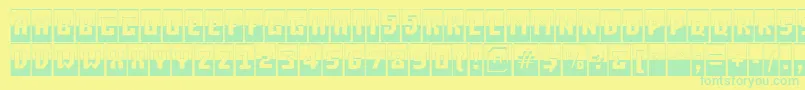 ASimplercmbwBold-fontti – vihreät fontit keltaisella taustalla