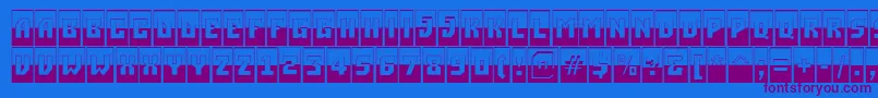 ASimplercmbwBold Font – Purple Fonts on Blue Background