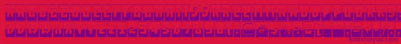 ASimplercmbwBold Font – Purple Fonts on Red Background