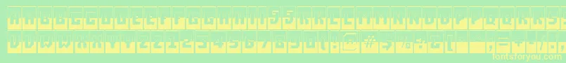 ASimplercmbwBold Font – Yellow Fonts on Green Background