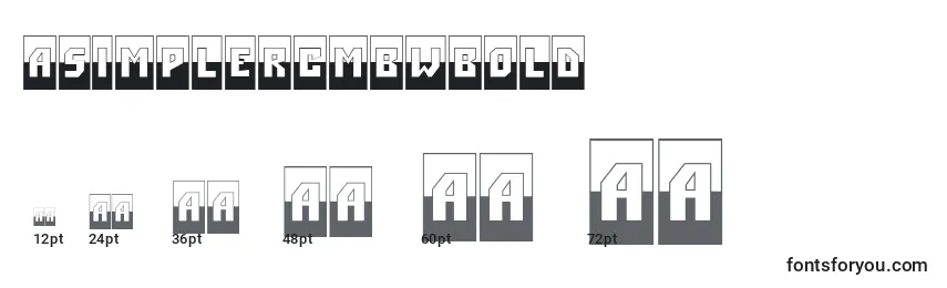 ASimplercmbwBold Font Sizes