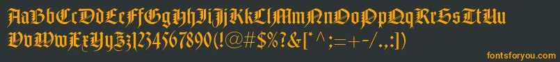 More about NotredameltstdRoman Font NotredameltstdRoman Font – Orange Fonts on Black Background