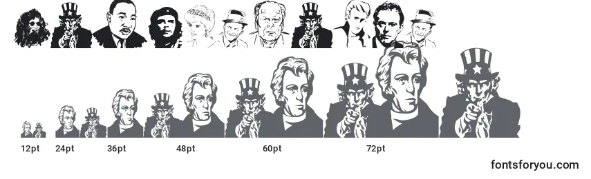 Famousfaces Font Sizes