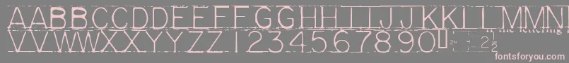 Mechf Font – Pink Fonts on Gray Background