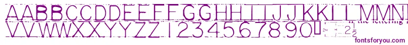 Mechf Font – Purple Fonts on White Background