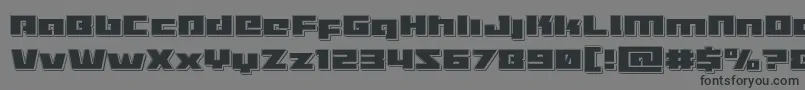 Turbochargepunch Font – Black Fonts on Gray Background