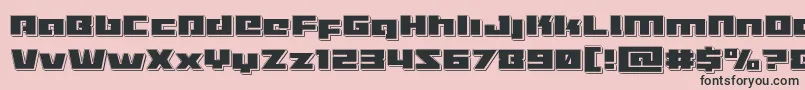 Turbochargepunch Font – Black Fonts on Pink Background