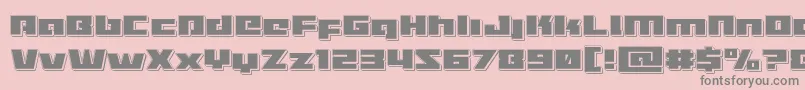 Turbochargepunch Font – Gray Fonts on Pink Background
