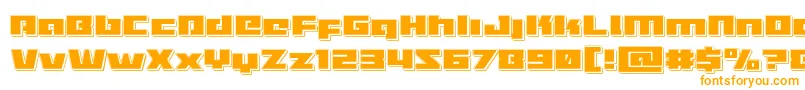 Turbochargepunch Font – Orange Fonts on White Background
