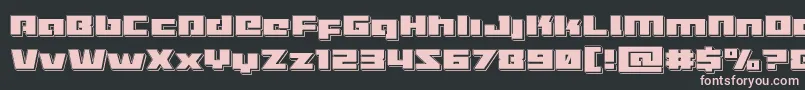 Turbochargepunch Font – Pink Fonts on Black Background