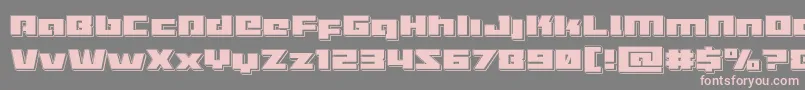 Turbochargepunch Font – Pink Fonts on Gray Background