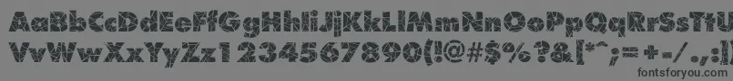 フォントShatterRegular – 黒い文字の灰色の背景