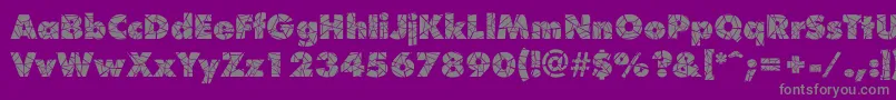 fuente ShatterRegular – Fuentes Grises Sobre Fondo Morado