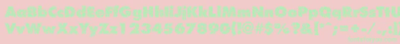 フォントShatterRegular – ピンクの背景に緑の文字