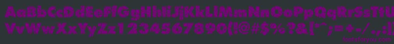 Шрифт ShatterRegular – фиолетовые шрифты на чёрном фоне