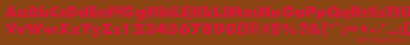ShatterRegular Font – Red Fonts on Brown Background