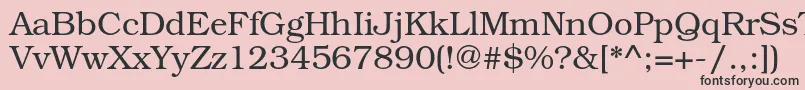 TexgyrebonumRegular Font – Black Fonts on Pink Background