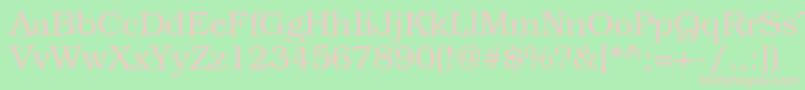 TexgyrebonumRegular Font – Pink Fonts on Green Background