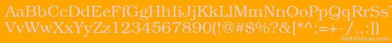 TexgyrebonumRegular Font – Pink Fonts on Orange Background