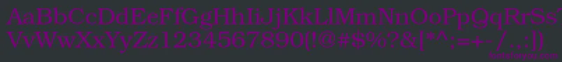 TexgyrebonumRegular Font – Purple Fonts on Black Background