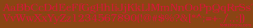 Шрифт TexgyrebonumRegular – красные шрифты на коричневом фоне