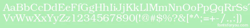 TexgyrebonumRegular Font – White Fonts on Green Background
