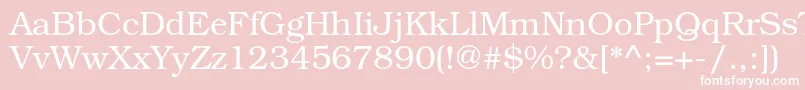 TexgyrebonumRegular Font – White Fonts on Pink Background