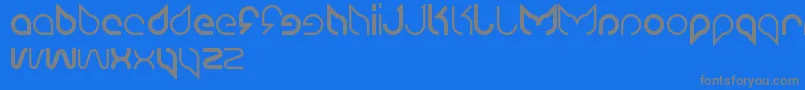 Maruciel Font – Gray Fonts on Blue Background