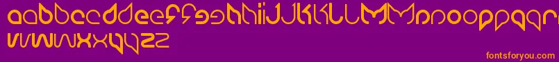 Maruciel Font – Orange Fonts on Purple Background