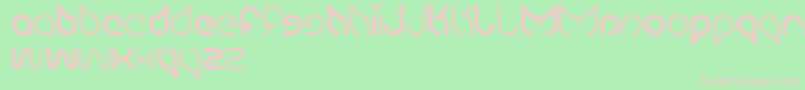 Maruciel-fontti – vaaleanpunaiset fontit vihreällä taustalla