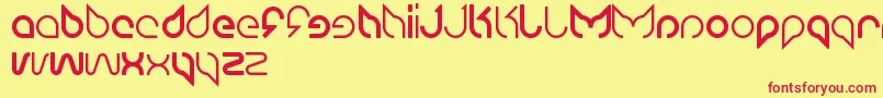 Maruciel Font – Red Fonts on Yellow Background