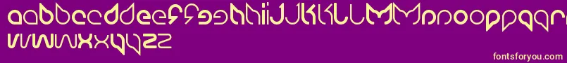 Maruciel Font – Yellow Fonts on Purple Background