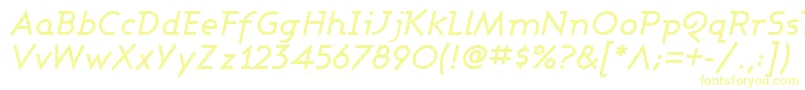 AshbyMediumItalic Font – Yellow Fonts